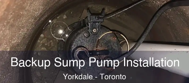 Backup Sump Pump Installation Yorkdale - Toronto