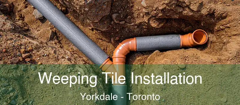 Weeping Tile Installation Yorkdale - Toronto